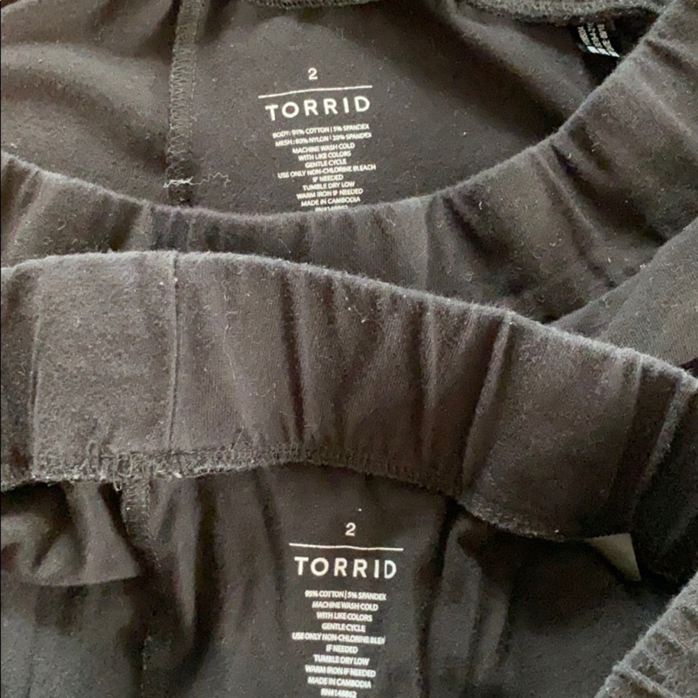 SOLD! TORRID leggings Black Sz. 2 - good Condition